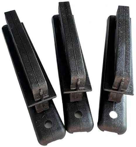 Electric Fence Polytape High Tensile Insulators for Wood Post, Fencing Accessories, Black (PK20)