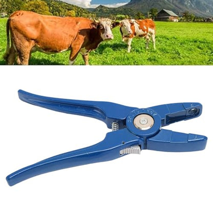 Universal Livestock Ear Tag Applicator Premium Aluminum Ear Tag Pliers Puncher for Cattle Sheep Goat Pig