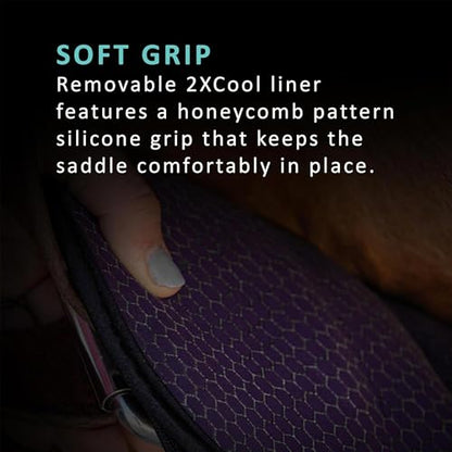 Professional's Choice 2XCool Contoured Fit English Horse Girth - color: Black, size: 48"