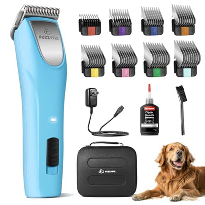 Professional Dog Clippers for Grooming Thick Curly Matted Coats - color: Blue