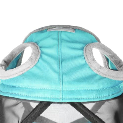 Harrison Howard CareMaster Pro Luminous Horse Fly Mask Large Eye Space Full Face Standard with Nose No Ears Summer Mint L - color: Summer Mint, size: L