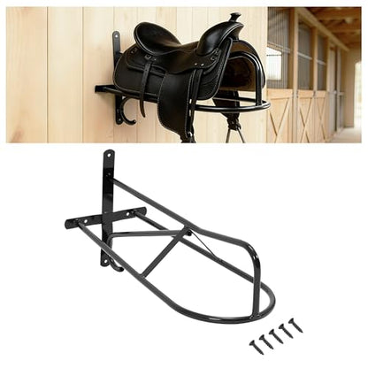 Wall Mounted Saddle Rack Stand for English & Western Style Saddle - size: 1 Count