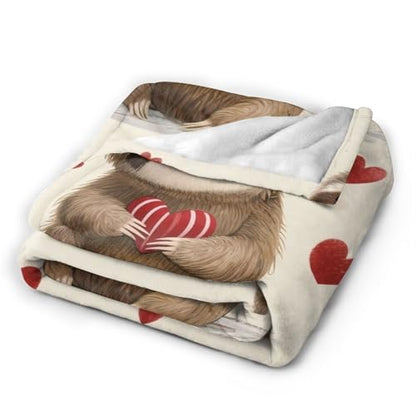 Sloth Blanket, Soft Plush Fleece Animal Throw Blanket - Cozy Warm Stuff Blankets Bedding Sloth Gifts for Women Girls Kids Adults 40"X50" - color: Sloth, size: 50"x40"