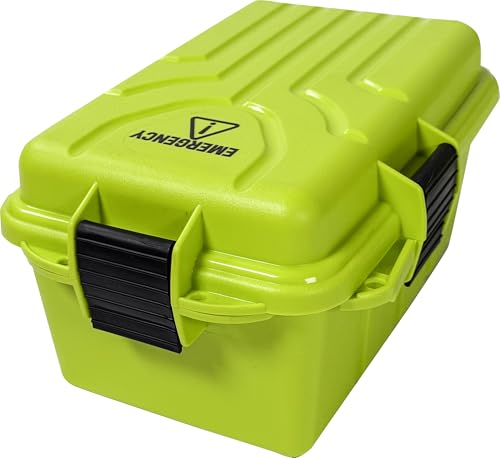 MTM Emergency Box Storage Case for Emergency Kits, First Aid, Survival Gear, Tools & Home Supplies, Emergency Essentials, Water Resistant O-Ring, Lockable & Durable, Made in USA - style: EB2