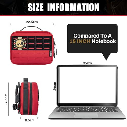 RHINO RESCUE Vehicle IFAK Trauma Kit with CAT Tourniquet Red - color: Red, size: Car Headrest Pack