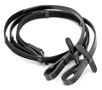 Jeffers Uniquely English Leather Horse Bridle with Reins, Padded Crown, Adjustable Noseband, English Bridle Tack for Hunter, Jumping, Dressage, Riding - size: Cob