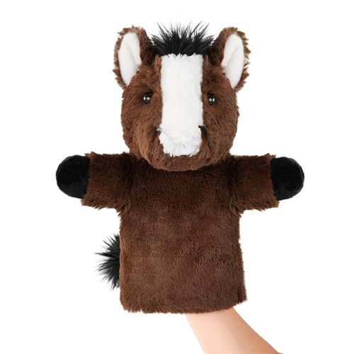 Animal Puppet Large Farm Themed Toy for Creative Play Adult Size Stuffed Interactive Role Play Educational Storytelling Brown Horse - color: Horse