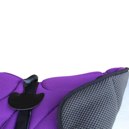 Horse Western Breathable Padded Anti-Slip Neoprene Bareback Saddle Pad 39194 - color: Purple/Black, size: Bareback Pad: 23" L x 36" W Cinch: 32" L x 4" W