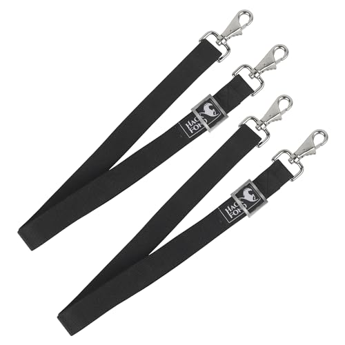 2pcs Horse Blanket Leg Straps Replacement, Elastic Leg Straps | Horse Blanket Leg Straps Replacement, Elastic Leg Straps for Horse Blanket, Adjustable Length from 28 to 48 Inch Black - size: Leg Straps