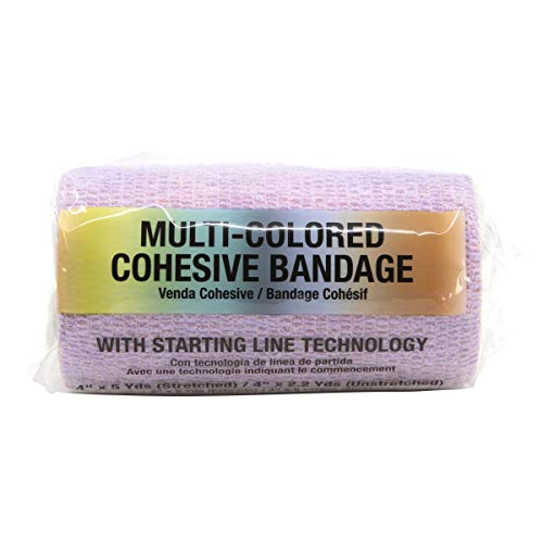 Neogen Ideal SyrFlex 4" Multi-Colored Vet Bandage (TA3400RBW-E)