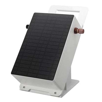 Solar Fence Charger, Briidea 5.6 Miles Solar Electric Fence Charger, 0.3 Joules, Easy to Carry & Install, Protect Your Livestock Garden Pasture from Wildlife, IP66 Waterproof, Save Your Money