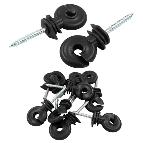 Black Electric Fence Insulator, 10Pcs, 91mm/3.58 inch - color: Black