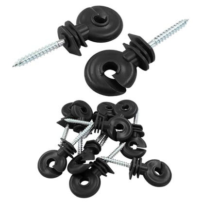 Black Electric Fence Insulator, 10Pcs, 91mm/3.58 inch - color: Black