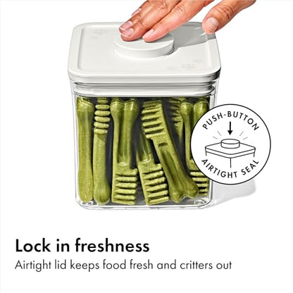 OXO Pet POP Container — 1.1 Qt/1.0 L (Pack of 2) - color: White, size: Pack of 2