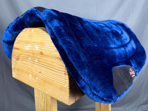 HILASON Western Endurance All Purpose Horse Fleece Saddle Pad - color: Blue