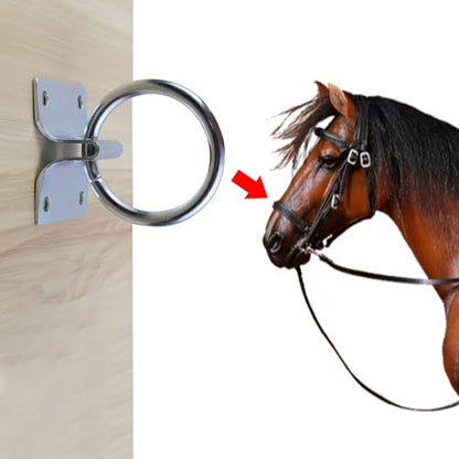 2Pcs M7*60 Cross Tie Ring for Horse - size: M7*60