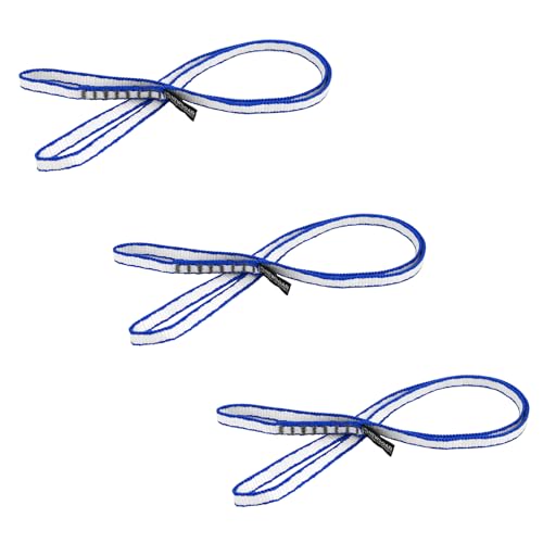 NewDoar Climbing Sling 10mm Dyneema Sling Runners 22KN 4840LB Climbing Utility Cord Rock Climbing, Creating Anchors System, Rappelling Gear, Perfect for Tree Work - color: Blue(3pcs), size: 12"/30cm