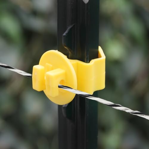 Electric Fence Polywire, 656ft (200m), 3 Aluminum Strands, UV-Resistant PVC, 0.1in (2.5mm) Diameter, 256 lbs Tensile Strength, for Livestock and Rotational Grazing, White and Black - size: 656 FT