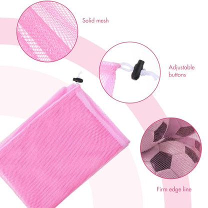 Berlune 30 Pack Large Mesh Laundry Bags - color: Pink