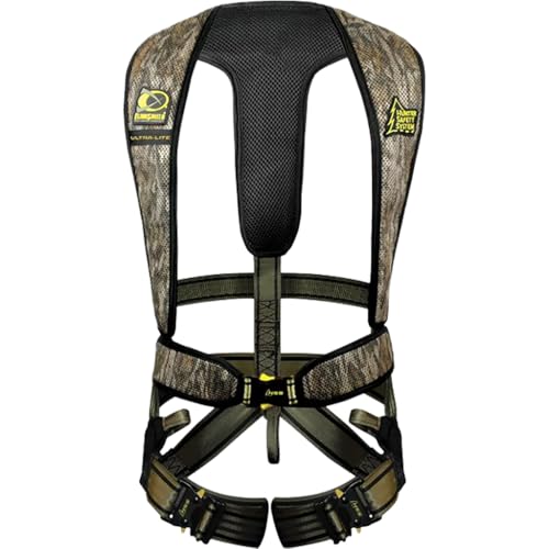 Hunter Safety System Ultra-Lite Safety Harness, Desert Tan - color: Mossy Oak Bottomland, size: Small-Medium