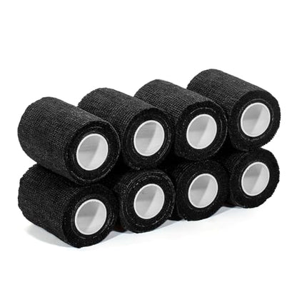 Self Adhesive Bandage Wrap,Bandage Tape,Medical Tape,Vet Tape - color: Black, size: 3inch*8rolls