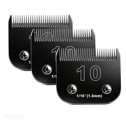 3PCS #10 Blades Dog Grooming Blades Compatible with Andis,Size: 10# Blade - color: 10