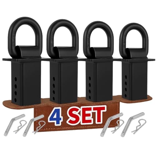 Stake Pocket D Rings Heavy Duty 18000lbs Trailer Tie Down Anchors 4Pack