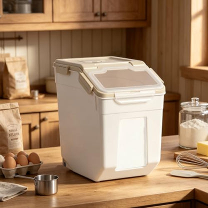 Saim 50lb Flour & Rice Storage Container Bin (4Pack Grey) - color: 4Pack 50lbs Grey