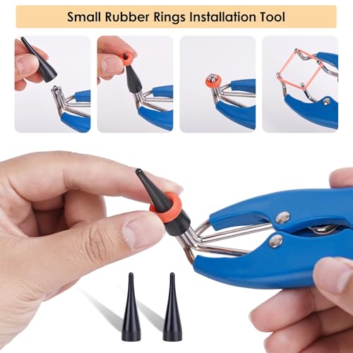 Livestock Castration Bander with 4 Sizes of Castrator Rings