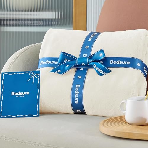 Bedsure GentleSoft Fleece Bed Blankets Full Size Cream - Soft Lightweight Plush Fuzzy Cozy Luxury Blanket Microfiber, 84x90 inches - color: 01 - Cream, size: Full (84" x 90")