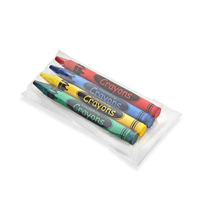 CrayonKing 200 Bulk Crayons, 50 Individually Wrapped 4-Packs - style: 50 Sets of 4-Packs in Cello (200 Ct)