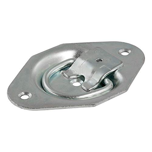 CURT 83601 1-3/8 x 1-7/8-Inch Recessed Trailer Rope Ring Tie Down Anchor, 1,200 lbs Capacity - size: 1 Count (Pack of 1)