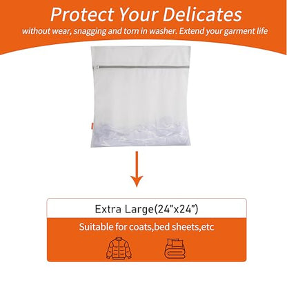 Polecasa Diamond Mesh Laundry Bags 2 Pack (XX-Large, 24x24”) - size: 2XX-Large