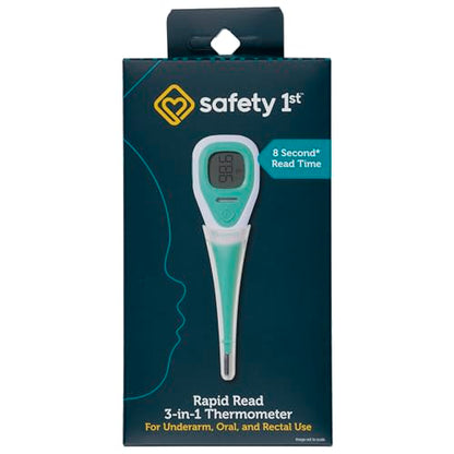 Safety 1st Rapid Read 3-In-1 Thermometer, Aqua, One Size - size: One Size (Pack of 1)