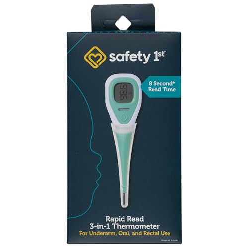 Safety 1st Rapid Read 3-In-1 Thermometer, Aqua, One Size - size: One Size (Pack of 1)