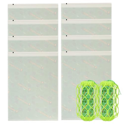 Sancodee 8 Pack Wasp Trap Refill, Yellow Jacket Flying Insect Traps Refills Attractant Sticker, Sticky Paper Glue Boards Replacement Pads Set (Green) - color: Green