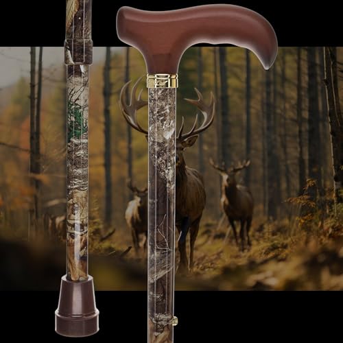 Royal RC Canes Walking Sticks for Men and Women - Stylish Designer Fashionable Adjustable Derby Canes - Lightweight Aluminum Cool Walking Sticks with HD Patterns - color: Dark Brown / Multicolor