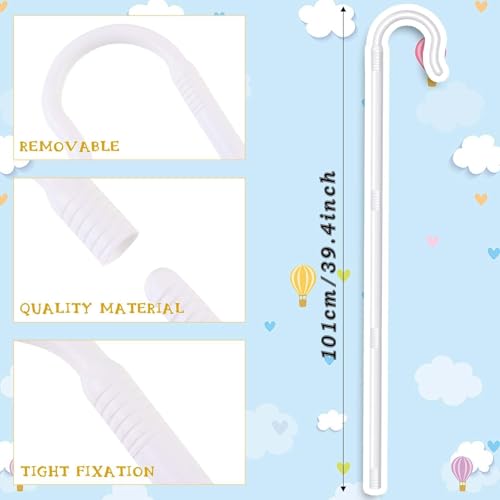 Shepherd Staff and Bow Tie Hook Canes with Bowtie for Women Halloween Party Cosplay - style: Style 4