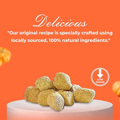 Kelcies Pumpkin Spice Horses Treats - Low Sugar, Starch, and Carbohydrates | Healthy Treats for Horse Supports Superior Digestion 5 Pound (1 Pack) - size: 5 Pound (Pack of 1)