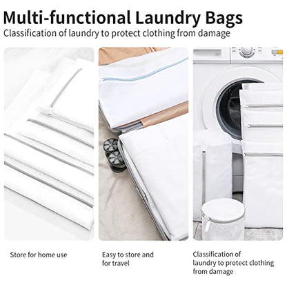 3 Pack Small Mesh Laundry Bags by MDSXO- Small Durable Lingerie Delicates Bag for Washing Machine for Socks, Bra, Mask,Baby Clothes 10 * 12 inch [3 Pack] - size: 3S(Baby Size)