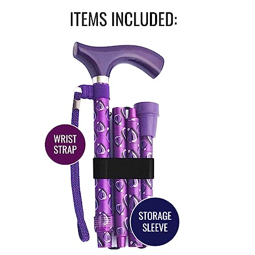 Switch Sticks Folding Walking Cane For Women & Men - color: Viking