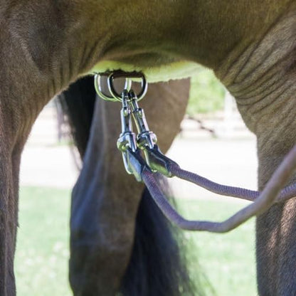 Duratech Shaped English Girth for Horses | Fleece Lined | Shaped Neoprene Outer | Nylon Reinforced, Center, Rings, and End - size: 48"