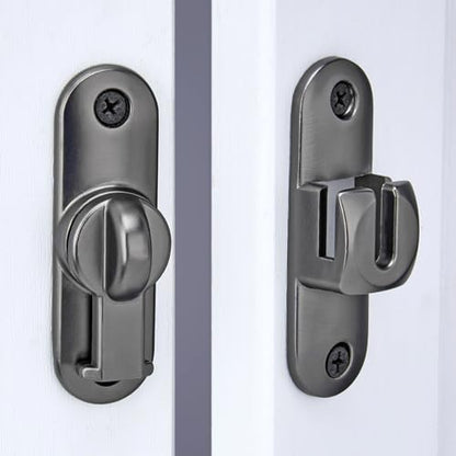 Grey 90/180 Degree Barn Door Latches,Flip Gate Lock - color: Gray