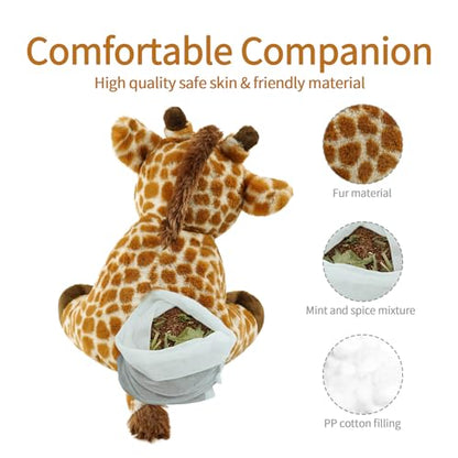 Giraffe Stuffed Animal 8.5In Microwavable Weighted Soft Lavender - style: Giraffe-Lavender