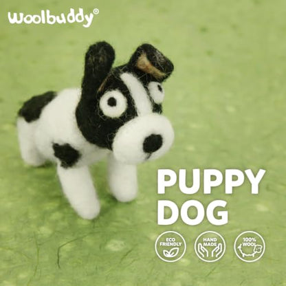 Woolbuddy Needle Felting Starter Kit (Puppy) for Beginner & Adult with Tool - color: Puppy