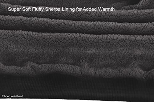 Gioberti Men's Soft Heavyweight Sherpa Lined Fleece Hoodie Jacket - color: Black C, size: Medium