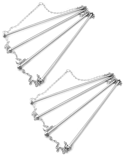 QWORK Horse Blanket Rack - 23.6 x 45.3 in, 2 Pack Heavy Duty Stainless Steel 4-Rail Hanging Storage for Blankets/Towels/Pads/Saddle, Rust-Resistant Organizer for Equestrian Gear