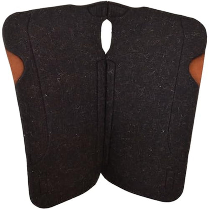 Reinsman Rancher Contour Wool Pad | Durable Thick Wool Felt Shock-Absorbing Western Horse Saddle Pad | Ranch Riding, Horse Training & Equestrian Sport