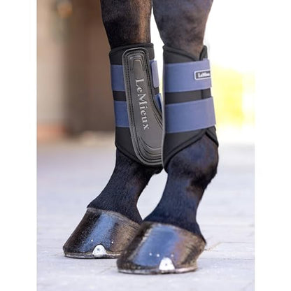 LeMieux Grafter 2.0 Pony/Horse Brushing Boot - Navy Blue - size: Medium