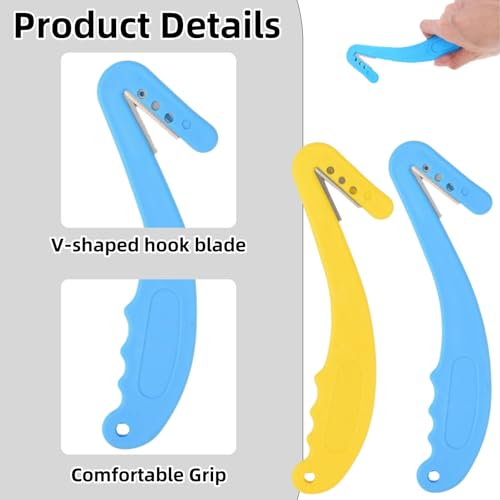 2 Pack Livestock Ear Tag Remover Kit Safety Ear Tag Remover Tool Label Removal Set for Cattle Goats and Pigs